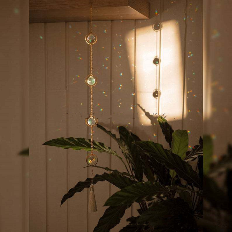 Wind Chimes Creativos Brillantes para Decoración del Hogar: Estilo Unisex