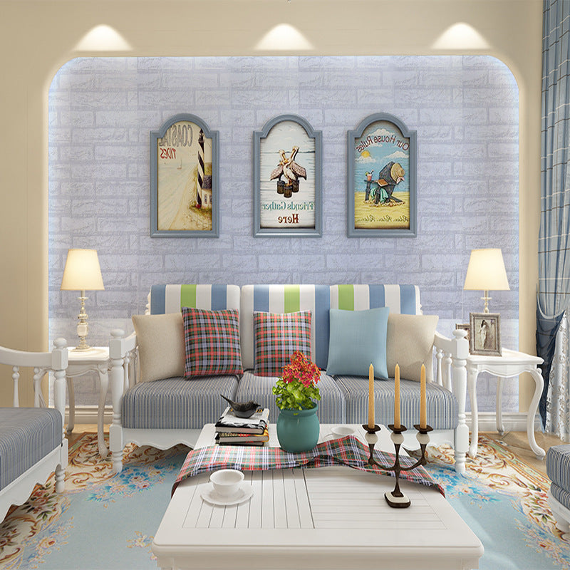 Cross-Border Brick Pattern 3D Wallpaper Tv Background Wall Furniture Renovation Stickers Waterproof Pvc Self-Adhesive Wallpaper Wall Stickers Wholesale