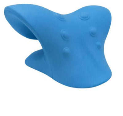 Multifunctional Manual Six-wheel Neck Massager Massage Relieve Roller Massage Tool in blue color