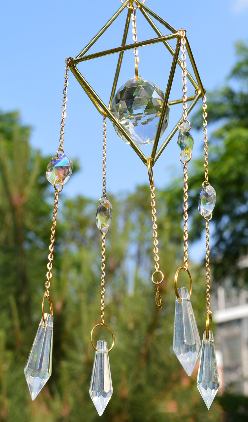 Wind Chimes Creativos Brillantes para Decoración del Hogar: Estilo Unisex